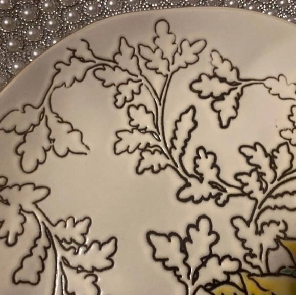 Spectrum Designz Golden Sunflower SALAD Plates 8” Set Of 4 - Picture 3 of 3